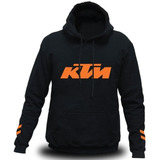 Ktm Racing - Buzo Canguro Con Capucha - Motocross - Bike