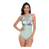 Traje De Baño Piezas Talla Grande For Mujer Patrones Flores