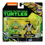 Tortugas Ninja Mutantes Set X2 Articuladas 6cm Original