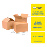 Cajas De Cartón 50x40x30 / Pack 10 Cajas / Cajas Mudanza