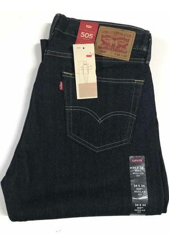 Jeans Levi's 505 Azul Oscuro Importado 