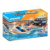 Playmobil 70534 Family Fun Camioneta Pick-up Con Lancha