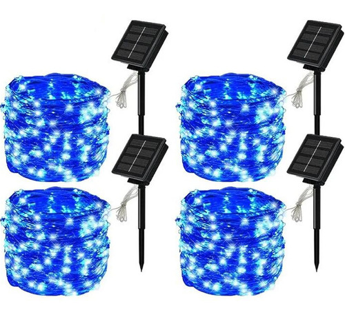 4x30m Serie Solar Luces Navidad Fiesta Tira (120m)