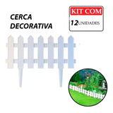 Cerca Decorativa Jardim Ingles - Kit Com 12 Cerquinhas Tela