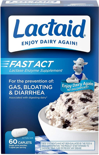 Lactaid Fast Act 60 Cápsulas - 9000fcc - Importados Usa