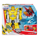 Boneco Transformers Rescue Bots - Bumblebee Cavaleiro Vigila