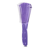 Cepillo Flexible Desenredante Tipo A Color Violeta Flexible Genérica Desenredante Violeta 20cm De Diámetro