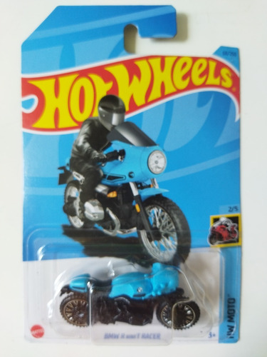 Hot Wheels Bmw R Nine T Racer Moto Retro 2/5 Th Azul Mt3