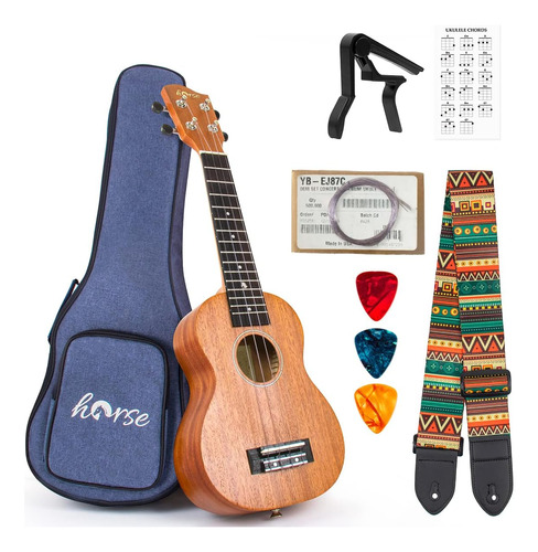 Ukelele, Kit Profesional, 21 Pulgadas, Adultos