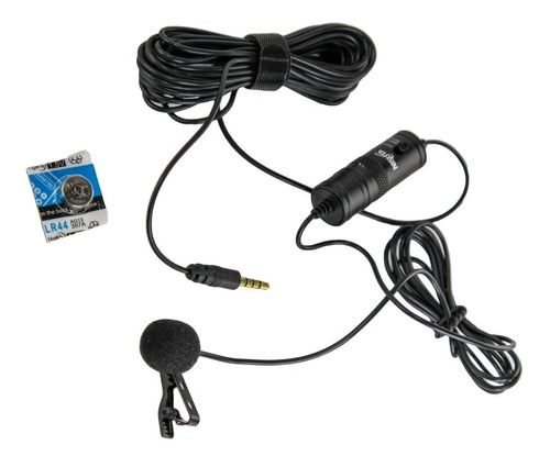 Microfono Corbatero 3.5mm Profesional + Cable 6m Nisuta Htec