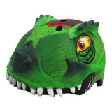 Casco Bicicleta Trexawesome Dinosaurio Verde Niños C-preme