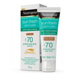 Protetor Solar Neutrogena Sun Fresh Derm Care Negra Fps70