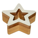 Estrella Contenedora Madera Mdf 15x6 Cm