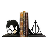 Suporte Para Livros Mesa Harry Potter Decorativo Mdf Parede Cor Preto Cor Da Armação Preto