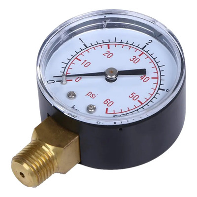 De De Agua Manómetro Psi Montaje Lateral 1\u002F4 ''npt Tubería | Envío gratis