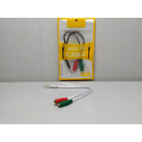 Adaptador Cabo P3 (p2 Combo) P/ Fone Pc Microfone Headset