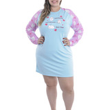 Roupa De Dormir Camisola Plus Size 48 Ao 54 Manga Longa