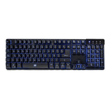 Teclado Gamer Multimedia Retroiluminado Usb Alambrico 