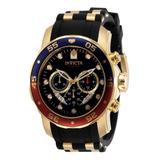 Reloj Invicta Pro Diver 31293 Para Hombre, Color De La Correa: Negro, Color Del Bisel: Azul Y Rojo, Color De Fondo: Negro