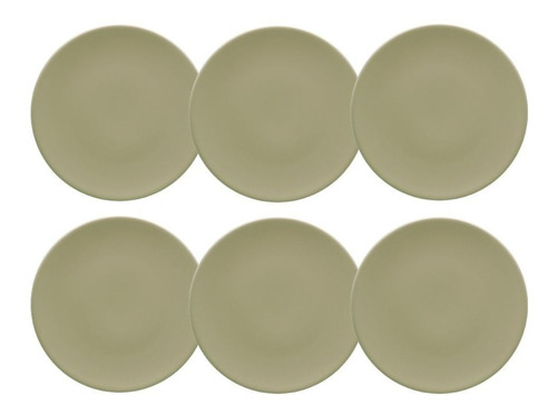 Set X6 Platos Postre 19cm Unni Ceramica Oxford Modelos Satin