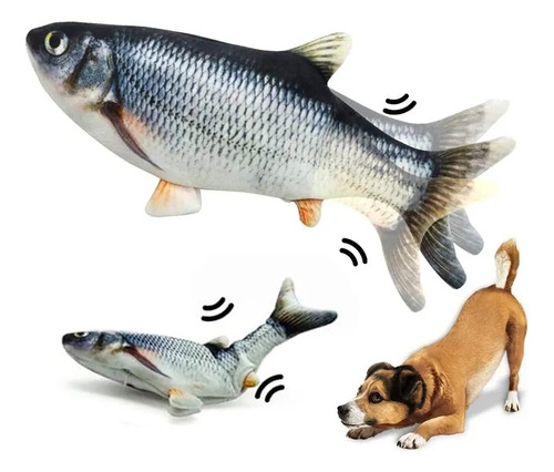 Juguete Para Gato Recargable Interactivo Pescado Con Movimie