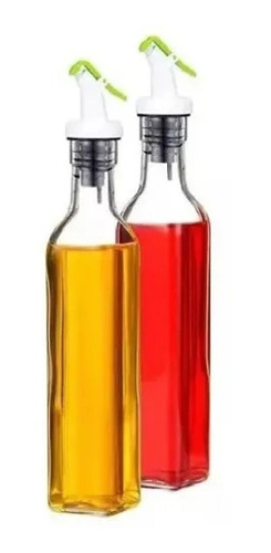 2 Botellas Dispensador De Aceite Vinagre Salsa Cocina 500ml