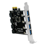 Ca De Expansión Pci Express Usb 3.0 Superspeed De 4 Puertos