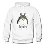 Buzo Capota Totoro Mi Vecino Unisex Saco Deportivo Blanco