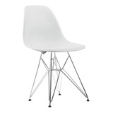 Silla Eames Tulip Comedor Patas Cromadas - Colores X4