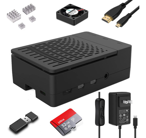 [20w 5v 4a] Funda Raspberry Pi 4, Iuniker 20w, 5v, 4a, Usb .