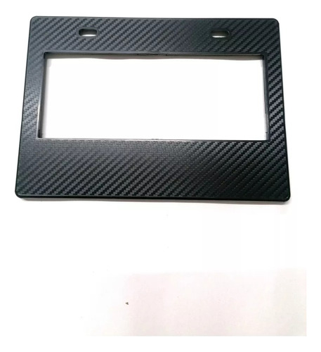 Porta Placa Moto Universal Placa Grande Negro Fibra 5d 