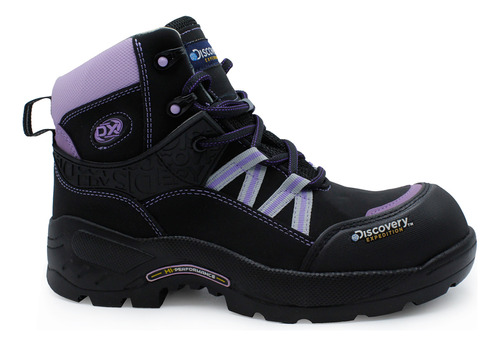 Bota Industrial Discovery Ds-2503neg Para Dama Negro