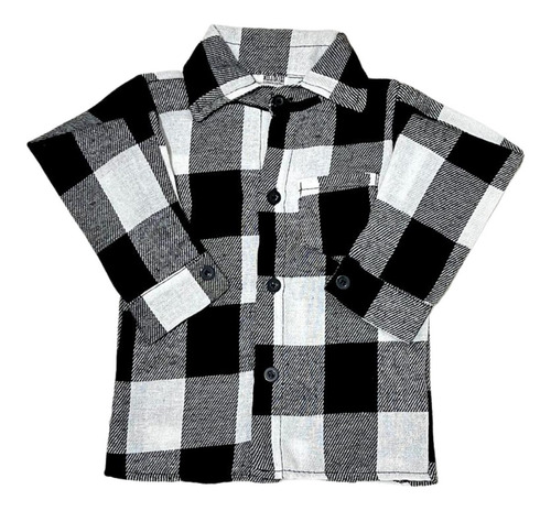 Camisa Flanelada Xadrez Moda Infantil De Menino Manga Longa