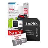 Cartão Memória 128gb Micro Sd Ultra Sandisk 100