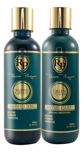  Kit Matizador Home Care Robson Peluquero 300ml Tom Green