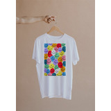 Camiseta De Mujer Diseño Kinesthetic Abstract Art Caritas