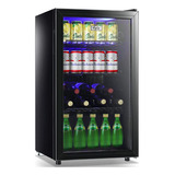 Refrigerador De Bebidas Wanai 120 Latas Puerta De Vidrio Aju