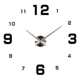 Elegante Reloj Calado En Madera 3d Sin Marco Gigante/100x100