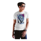 Playera Juvenil Blanca De Caballero Cientifico Steven Hawkin