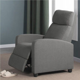 Sillón Reclinable Topeakmart En Tela Moderno Para Sala De