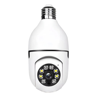 Cámara De Seguridad Wifi De 360° Visión Nocturna Alarma Foco | Envío gratis