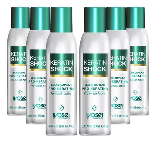 Iyosei Leche Capilar Keratin Shock Keratina X 125m Kit X 6 U