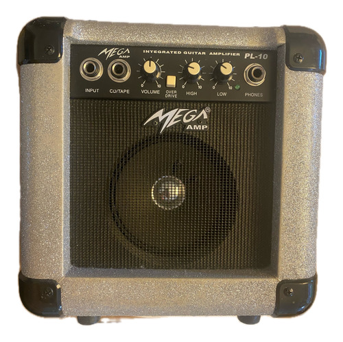 Amplificador Mega Amps Pl Pl10 P/ Guitarra De 10w + Microfon