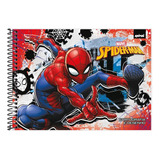 Caderno Cartografia E Desenho Capa Dura 80 Folhas 275x200m Cor Spider Man