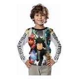 Playera Niño Full Print Tela Suave  Personajes Videojuegos