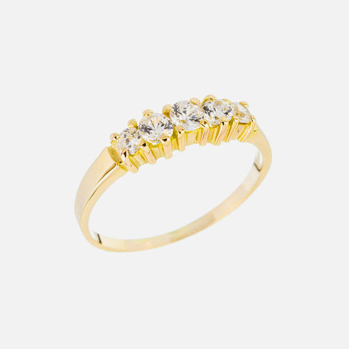 Anillo Oro 18k Compromiso Casamiento Cert. Garantía (ca38)