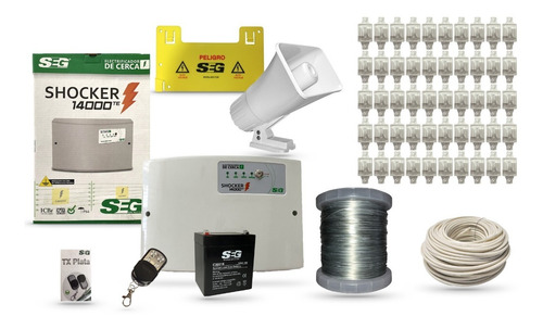 Kit Energizador+pila Respaldo+control Remoto+alambre+cable
