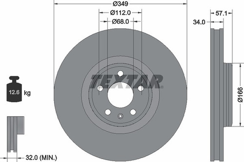 Jgo Discos Delanteros Audi  A4 A5 Q5 Q7 Vw Touareg Foto 3