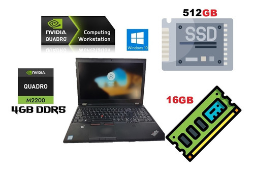 Lenovothinkpad P51 I7-7820hq 16gb 512gbssd Tvideo4gb Factura