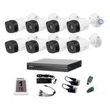 Kit Video Vigilancia 8 Cámaras 1080p Dahua 1tb Baluns Dvr 8